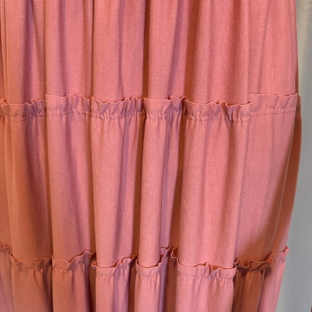 Pink Lace Tiered Dress size M - Picture 5 of 8